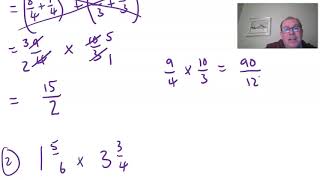 Fractions 5 Multiplying Mixed Fractions [upl. by Astrix]