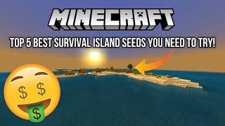 Minecraft Bedrock Edition  Top 5 Best Survival Island Seeds You Need To Try Minecraft Bedrock [upl. by Stanfield645]