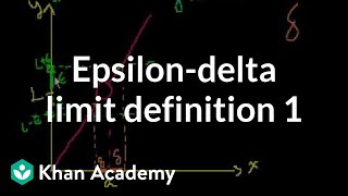 Epsilondelta limit definition 1  Limits  Differential Calculus  Khan Academy [upl. by Cirle]