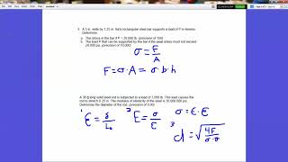 PLTW POE  321 StressStrain Calculations  What formulas to use [upl. by Reddy775]