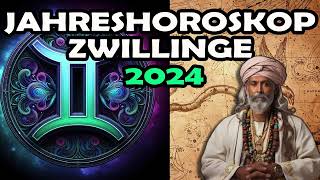 Zwillinge 2024 Jahreshoroskop  Sternzeichen Vorhersage ✴️♊ [upl. by Navap]