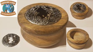 Wood Turning  Potpourri Bowl topped with Fairies made from Tamarind Wood [upl. by Aylsworth799]