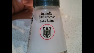 Esmalte endurecedor para uñas de Química Alemana [upl. by Adrea257]