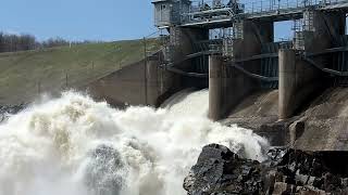 Water Discharge From Spillway [upl. by Llenrag]