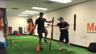 Foot and Hip AntiRotational Strength Drill Part 1  Stick Mobility Exercise [upl. by Rahal]