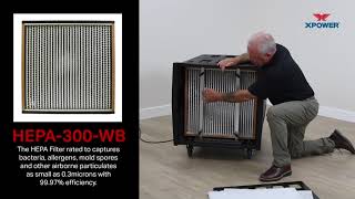 XPOWER AP 2000 HEPA Air Filtration System  How It Works [upl. by Nnagrom846]