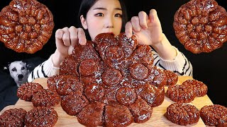 어디 한번 질릴때까지 먹어보자😲대왕 약과 먹방 Gaint Yakgwa REALSOUND MUKBANG ASMR  Korean dessert Yakgwa Recipe [upl. by Dray]