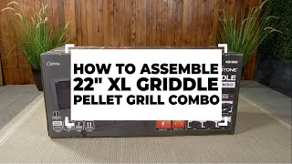 How to Assemble Your Blackstone 22quot XL Griddle Pellet Grill Combo [upl. by Aribold]