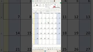 Dynamic Calendar Template In Excel with week number Excel Tips and Tricks [upl. by Ilak]