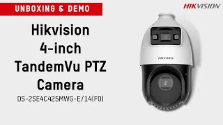 4inch TandemVu PTZ Camera SE4C  Product unboxing and demo [upl. by Sibel]