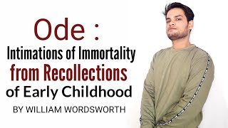 Ode Intimations of Immortality from Recollections of Early Childhood BY WILLIAM WORDSWORTH in Hindi [upl. by Atsejam]