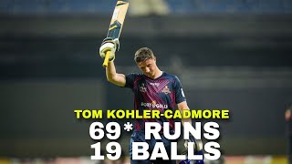 Tom KohlerCadmore Fastest 69 Runs in 19 Balls 2023  Sixes Raining 🌧 [upl. by Eraste705]