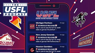 USFL Reveals 2022 Season Schedule  USFL Podcast Clip [upl. by Constantine560]