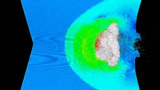 Hypervelocity impact on SiC ceramics [upl. by Artemisa]