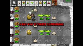 My Split Pea and Garlic tactic I thought of in PVZ 1 [upl. by Rossy]