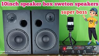 10 inch speaker box 🔊 sweton speaker box [upl. by Kcirted]