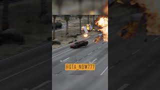 DODGE CHALLENGER accident at the Checkpoint  GTA5 [upl. by Ahtera]