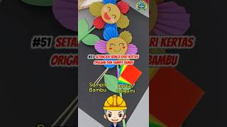 Bunga dari kertas origami diy tutorial craft mainan kreasiunik papercraft kreasimenarik [upl. by Aretta784]