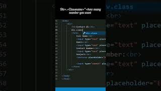 How to create multiple div with class in one click in VS Code  shorts vscode html [upl. by Elmer697]