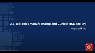 US Biologics Manufacturing and Clinical RampD Facility  Hopewell NJ [upl. by Klarika]