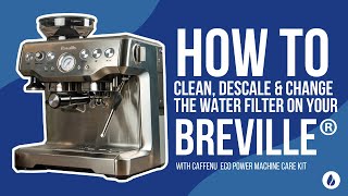 How to Clean Descale amp Change the Water Filter on Your Breville and Sage Coffee Machines [upl. by Barth]