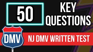 NJ DMV Written Test 2024 50 Key Questions [upl. by Ynez]