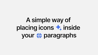 Adding Icons amp Images Inside Paragraphs in Webflow [upl. by Miner]