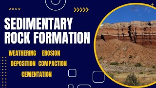 How Are Sedimentary Rocks Formed  Weathering Erosion Deposition Compaction Cementation [upl. by Steere379]