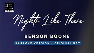 Nights like these  Benson Boone Original Key Karaoke  Piano Instrumental Cover with Lyrics [upl. by Wenda]