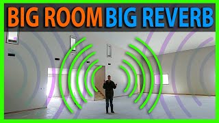 Big Echoing Room  Example of an 8 Second Long Reverberation Time  Bad Acoustics Concrete amp Drywall [upl. by Truda]