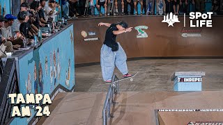 Tampa Am 2024 Saturday Qualifier amp Best Trick – SPoT Life [upl. by Aerdnaxela]