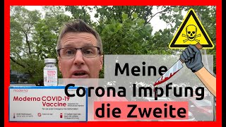 🔴 Corona zweite Impfung mit dem Moderna Covid19 mRNA Impfstoff [upl. by Metsky228]