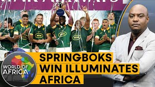 South africa declares holiday to celebrate springboks win  World Of Africa [upl. by Sueddaht692]