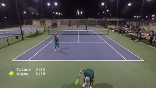 30 div  Nissan Titans vs Alpha Mavericks 09262024  Guam tennis [upl. by Yemac]