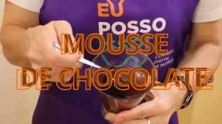 Mousse de Chocolate Sem Leite e Sem Ovos [upl. by Lolita]