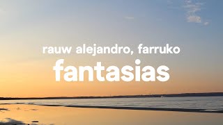 Rauw Alejandro Farruko  Fantasias Letra  Lyrics [upl. by Nylknarf]