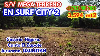 SV MEGA TERRENO 3594 mt2 en Canton El Sapote Jucuaran Usulutan [upl. by Atenahs752]