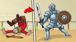 This is Totally Accurate Knight Simulator where peasants become knights or die  Half Sword [upl. by Eelatan]