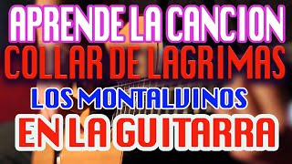 Como tocar la guitarra  collar de lagrimas  tutorial [upl. by Yvonner737]