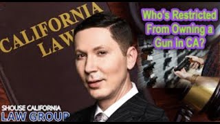 Who is restricted from owning a gun in California [upl. by Coy]