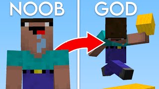 I Trained a NOOB to God Bridge in Minecraft Bedwars [upl. by Sheply]