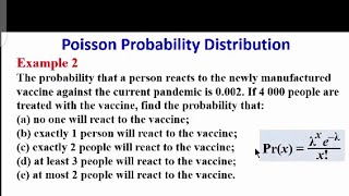 Poisson Probability Distribution [upl. by Anesor]