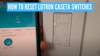 How To Reset Lutron Caseta Dimmer [upl. by Lovato996]