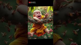 ❣️❣️baby monk enjoy the moments ❣️❣️shorts trending monk youtube shortvideo foryou viral [upl. by Tallu]