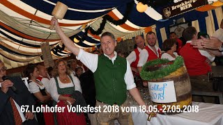 Auftakt 67 Lohhofer Volksfest 2018 vom 180527052018 in Unterschleißheim [upl. by Chatav]