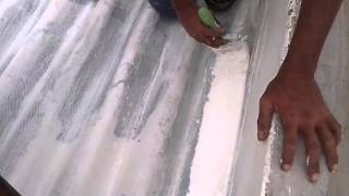 WATERPROOFING TO ASBESTOS ROOF SHED [upl. by Scrivings104]