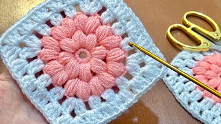 How to crochet a Starburst Granny Square for beginners  Step by Step crochet tutorial [upl. by Aduh]