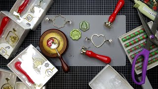 Michaels Holiday Sealing Wax Stamp Sets by Recollections Tutorial Wax Seals with Shaped Reservoirs [upl. by Boleyn101]