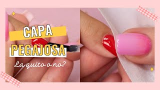 👀Por qué queda 😖PEGAJOSO😖 el Esmalte Semipermanente💅 Quitar o no la Capa de Inhibición del gelish [upl. by Erdrich868]