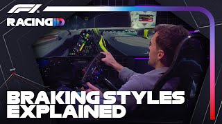 Braking Styles In F1 Explained  F1 TV Racing ID [upl. by Ilbert]